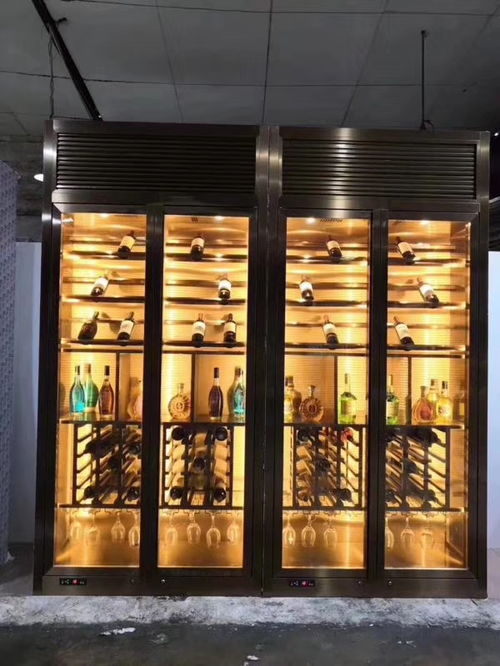 佛山工廠定制酒店餐廳美式葡萄紅酒不銹鋼酒柜